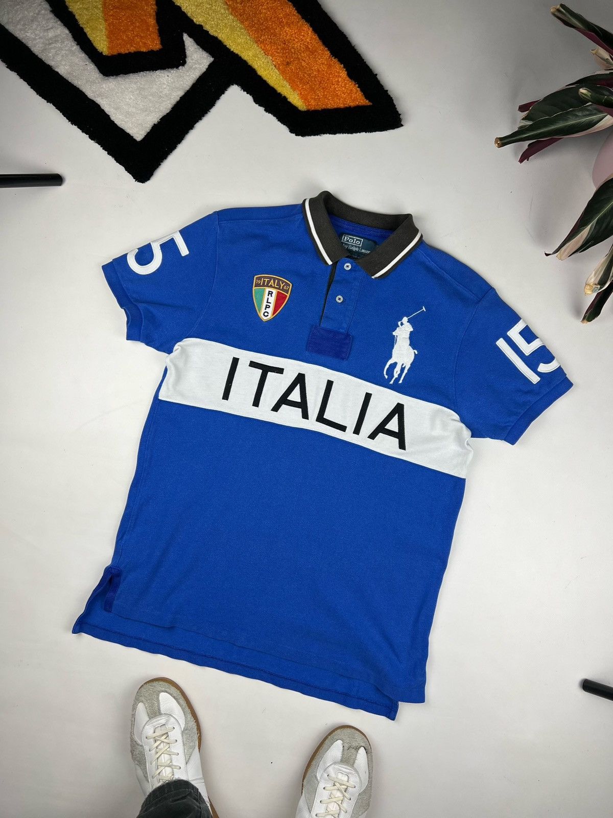 Vintage Polo Ralph Lauren Italy Rugby Shirt Chief Keef Y2K