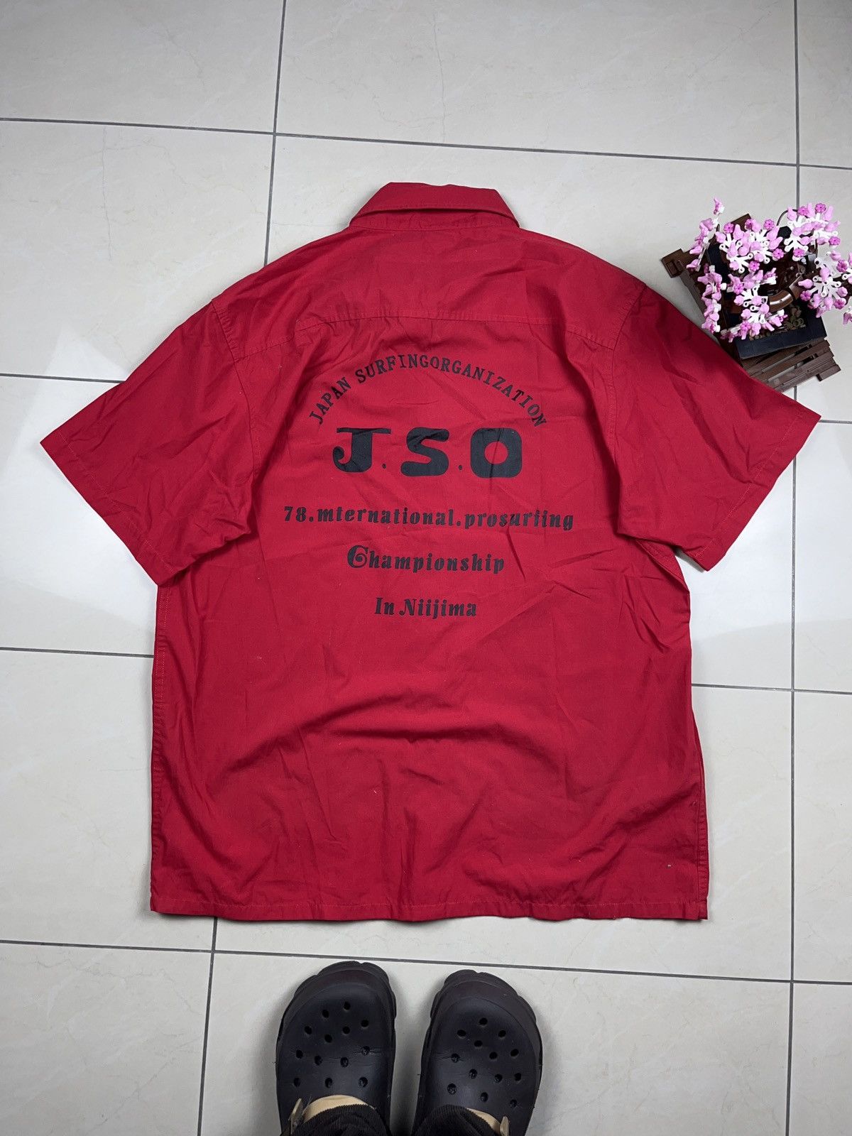 Vintage ➕ 90s rare vintage Japanese surfing championship shirt Size US XL / EU 56 / 4 - 2 Thumbnail