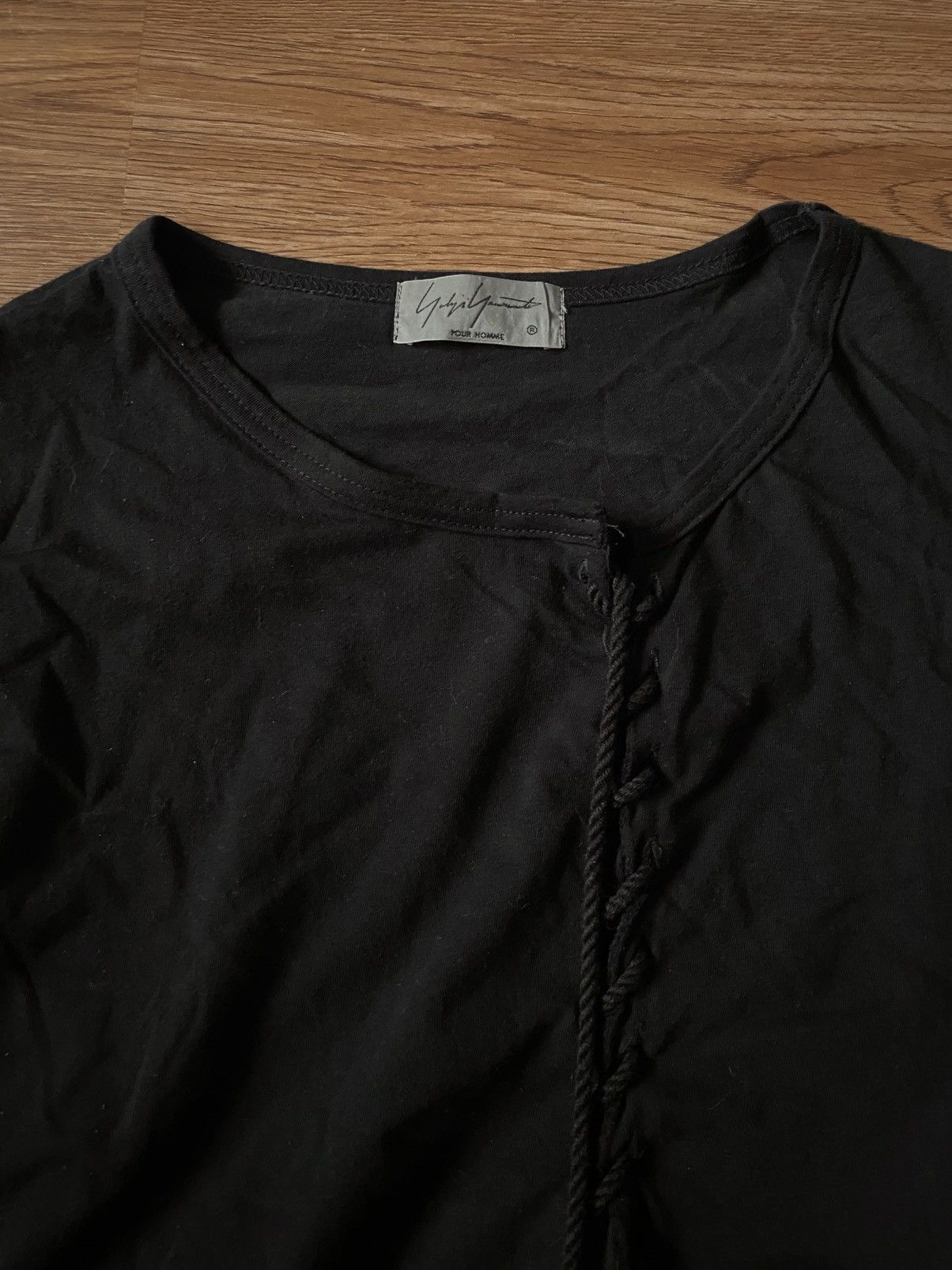 Yohji Yamamoto Yohji Yamamoto Pour Homme String T-Shirt SS19 Look3 Size US M / EU 48-50 / 2 - 3 Thumbnail