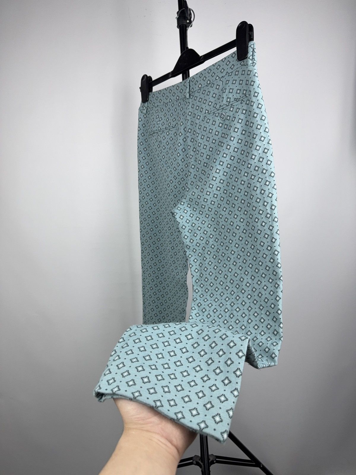 Weekend Max Mara Max Mara Weekend Cigarette Pants Pattern Blue 38 Size 27" / US 4 / IT 40 - 14 Thumbnail