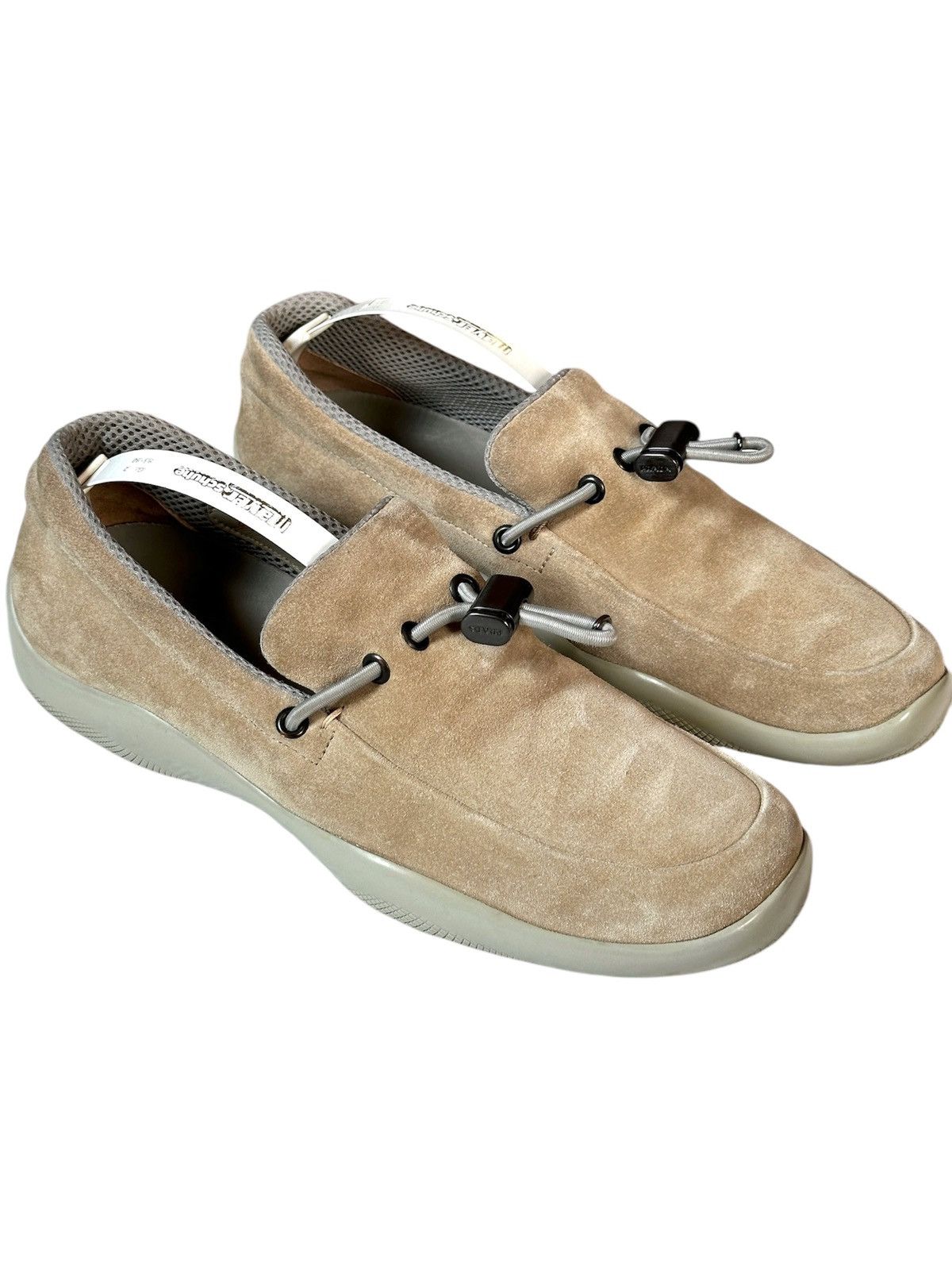 Other Prada Suede Slip Ons Rare Moccasins Luxury 90s Loafers Shoes Size US 7.5 / IT 37.5 - 1 Thumbnail