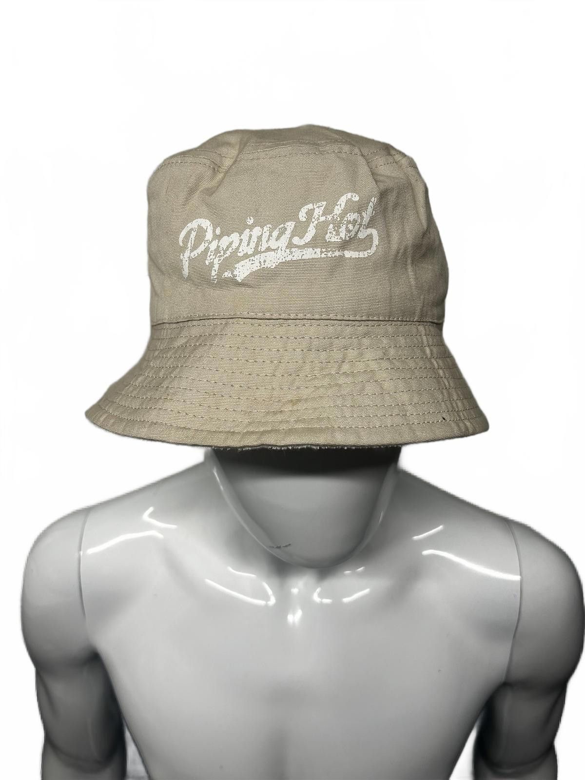 Designer Piping Hot Beige Bucket Hat with Logo Size ONE SIZE - 2 Thumbnail