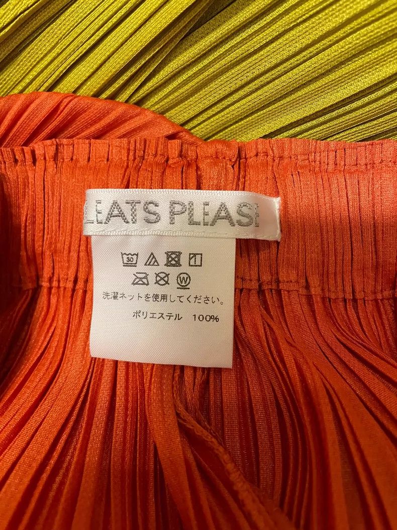 Issey Miyake Issey Miyake size:3 Orange pleated trousers Size 22" - 7 Thumbnail