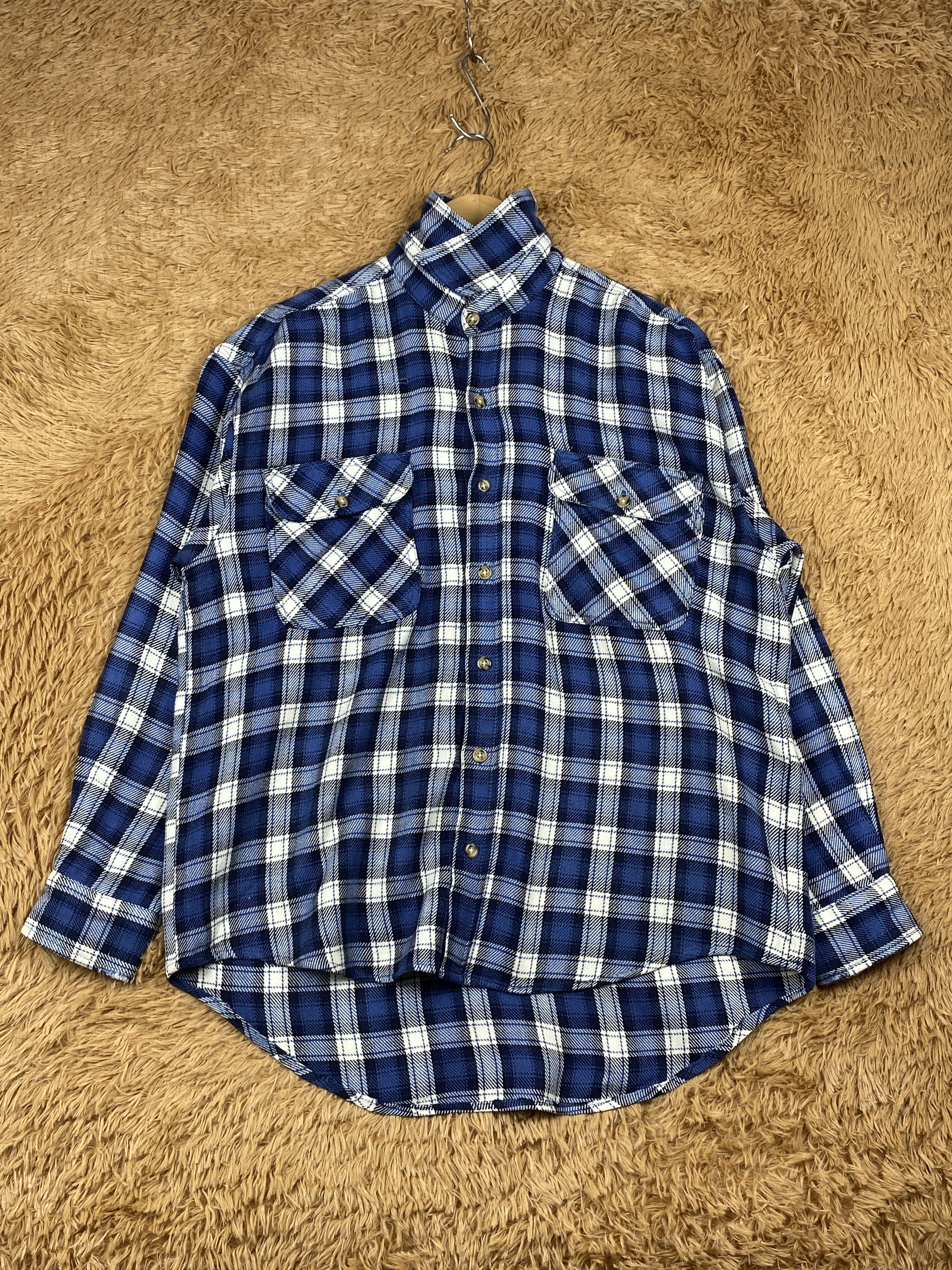 Japanese Brand Vintage Break Off Flannel Long Sleeve T Shirt J1679 Size US M / EU 48-50 / 2 - 1 Thumbnail