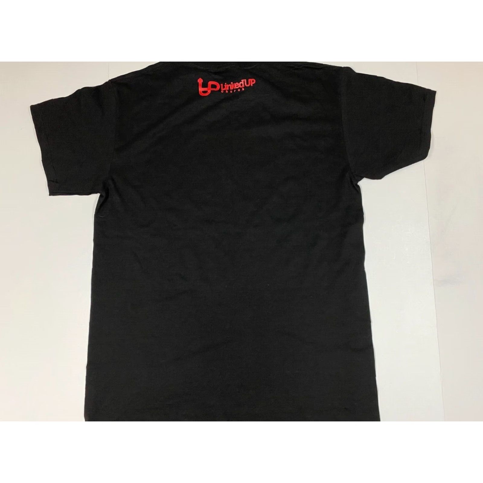 Vintage Linkedup MEns shirt Medium black protection T-Shirt Alstyle Logo Crew Neck Short Sleeve Cotton Men Regular Halloween Sports 2000s? Size US M / EU 48-50 / 2 - 5 Thumbnail