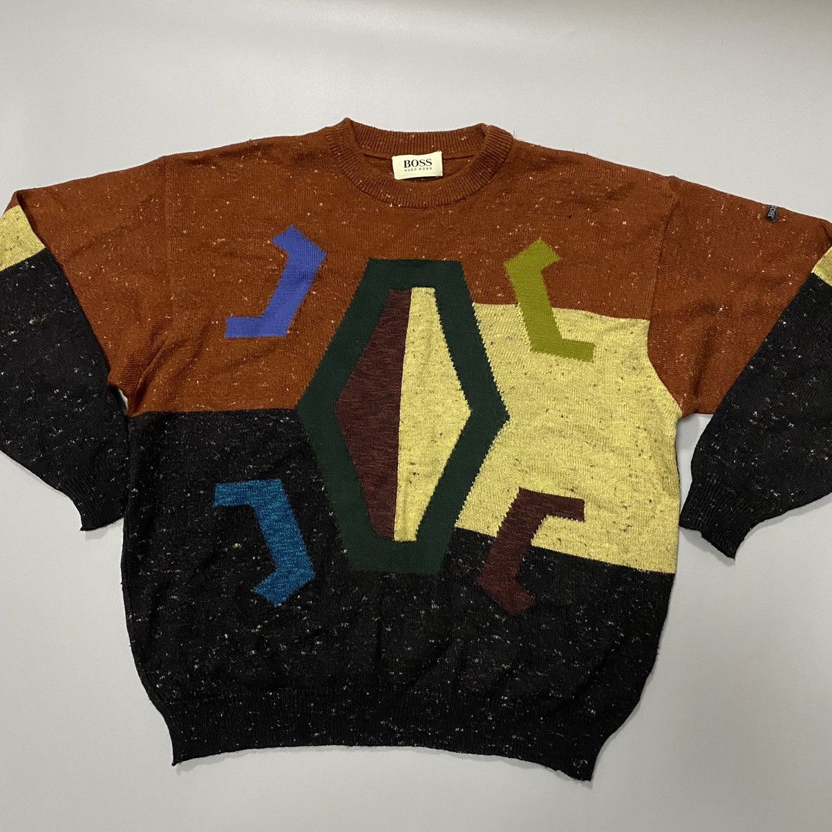 Hugo Boss × Vintage Vintage wool Hugo Boss sweater made in west Germany Size US XL / EU 56 / 4 - 1 Thumbnail