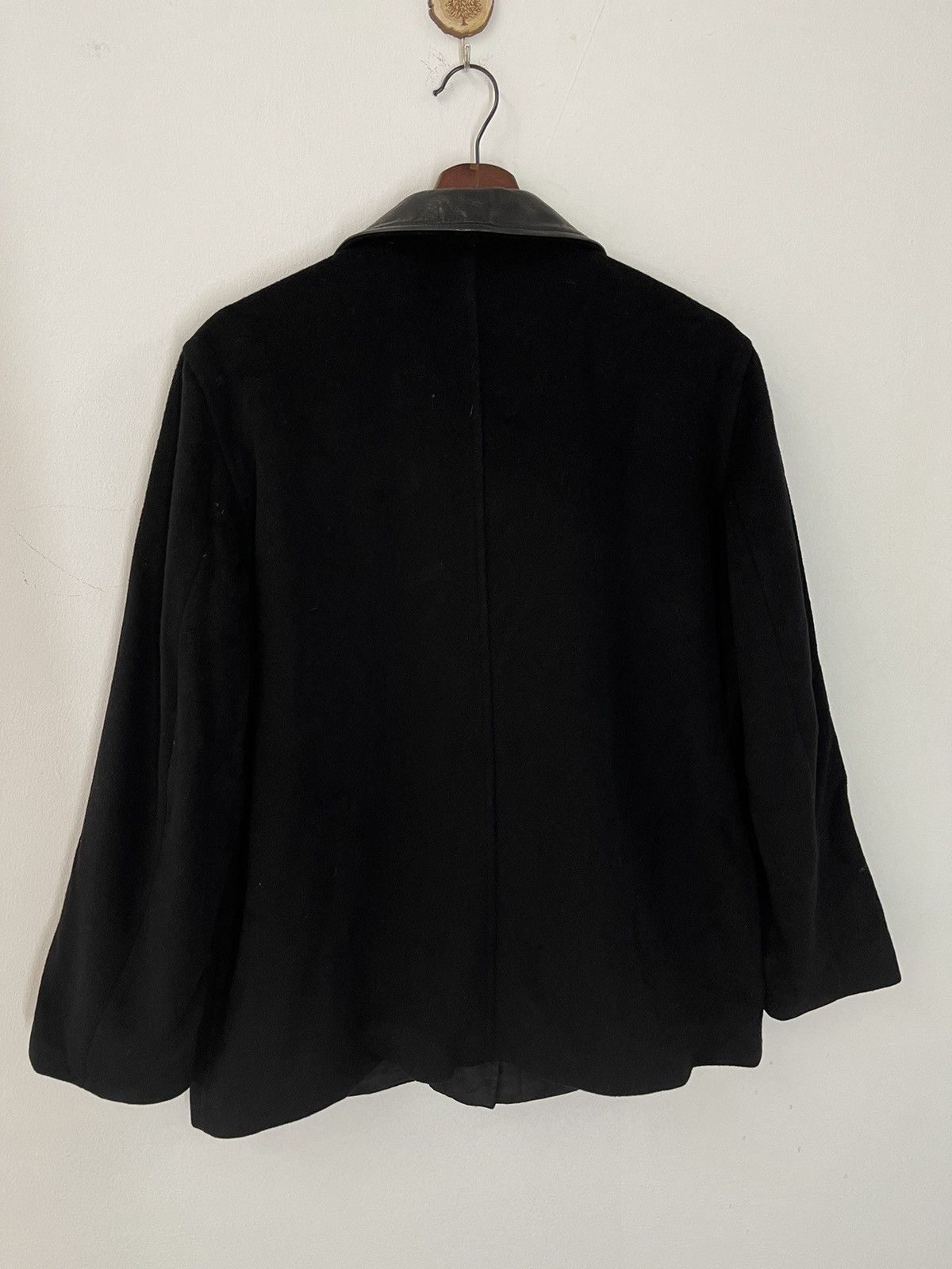 agnes b. VINTAGE AGNES B. France Leather Collar Jacket Size US M / EU 48-50 / 2 - 6 Thumbnail