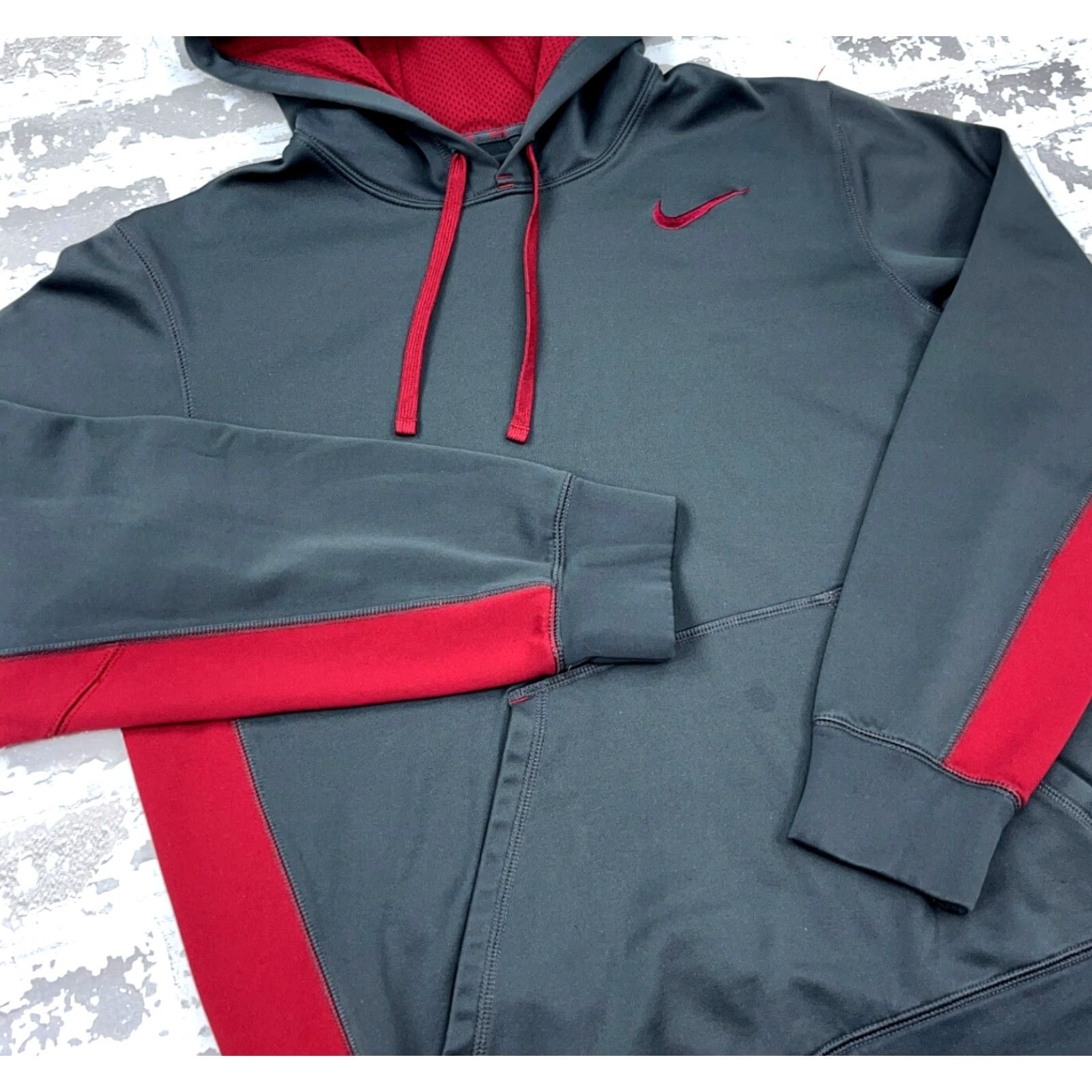 Nike Nike Hoodie Men M Gray Sweatshirt Therma Fit Performance Swoosh Sweatshirt Pullover All Seasons Hooded Zipper Logo Swoosh Athletics Sports Mens Size US M / EU 48-50 / 2 - 2 Thumbnail