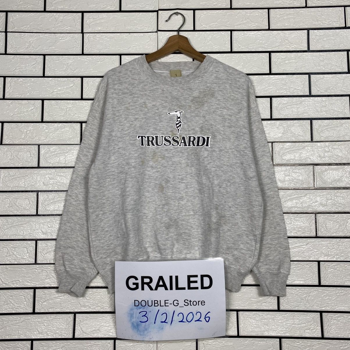 Japanese Brand 📌Vintage Sweatshirt Trussardi Big Logo Size US L / EU 52-54 / 3 - 1 Thumbnail
