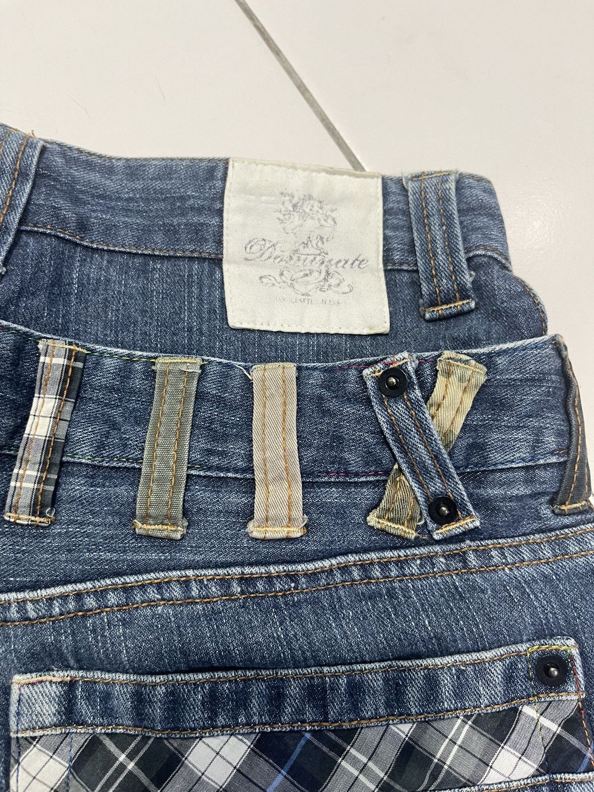 Designer Dominate Handcrafted Jeans Custom Designer Size US 31 - 17 Thumbnail