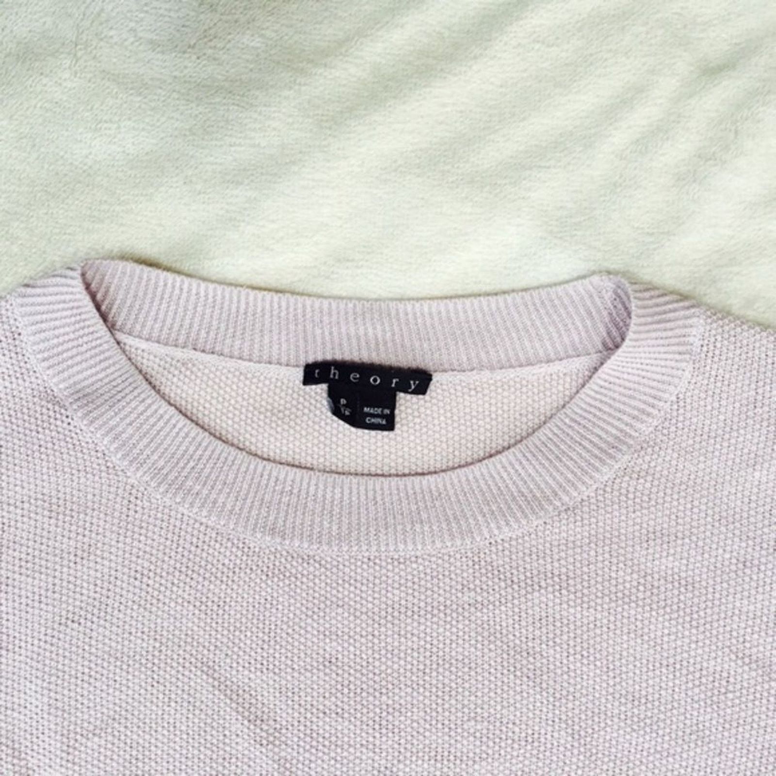 Theory Theory thin knit lilac crewneck 3/4 sleeve sweater | Sz S Size S / US 4 / IT 40 - 3 Thumbnail