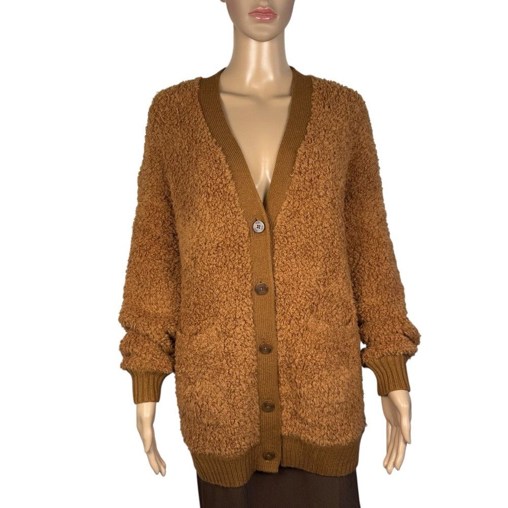 Ugg NWT New $198 UGG Sherell CloudFluff Wool Blend Brown Cardig Size S / US 4 / IT 40 - 4 Thumbnail