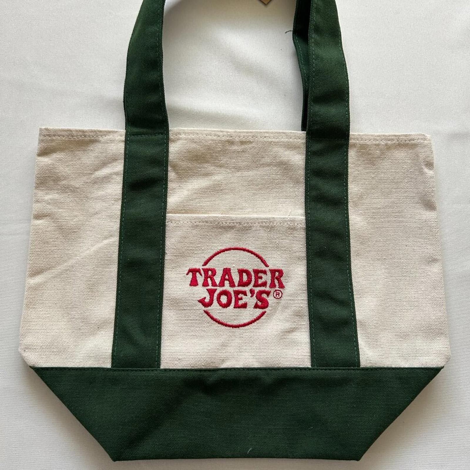 Other Trader Joe's Green Mini Canvas Tote Bag Size ONE SIZE - 6 Thumbnail