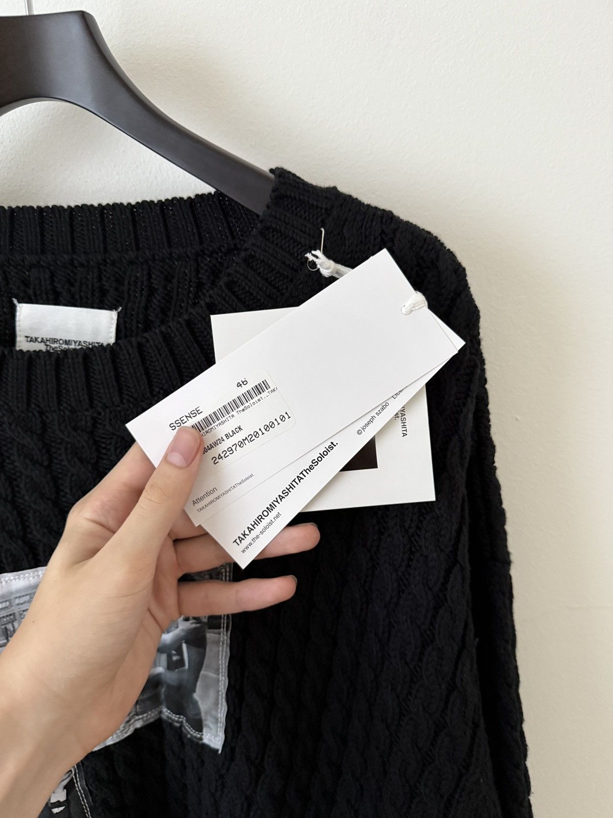 Takahiromiyashita The Soloist. Photo Patch Cable Knit Sweater Size US S / EU 44-46 / 1 - 11 Thumbnail