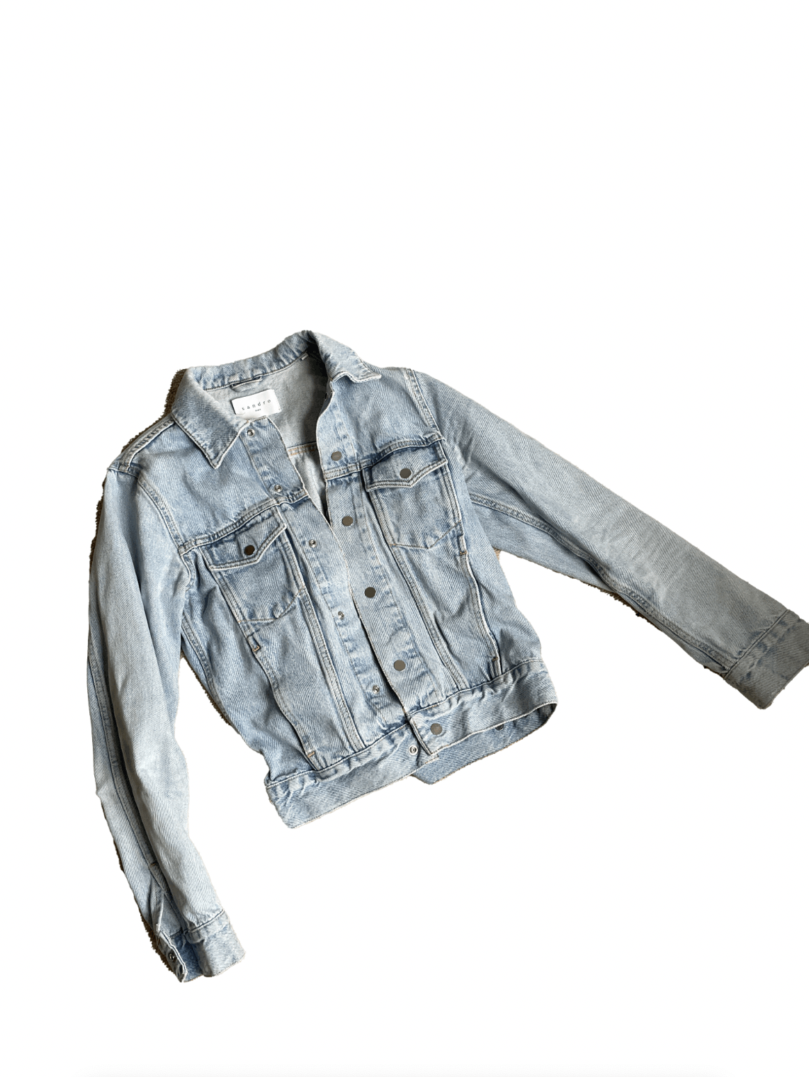 Sandro Sandro Denim Jacket Size US XS / EU 42 / 0 - 1 Thumbnail