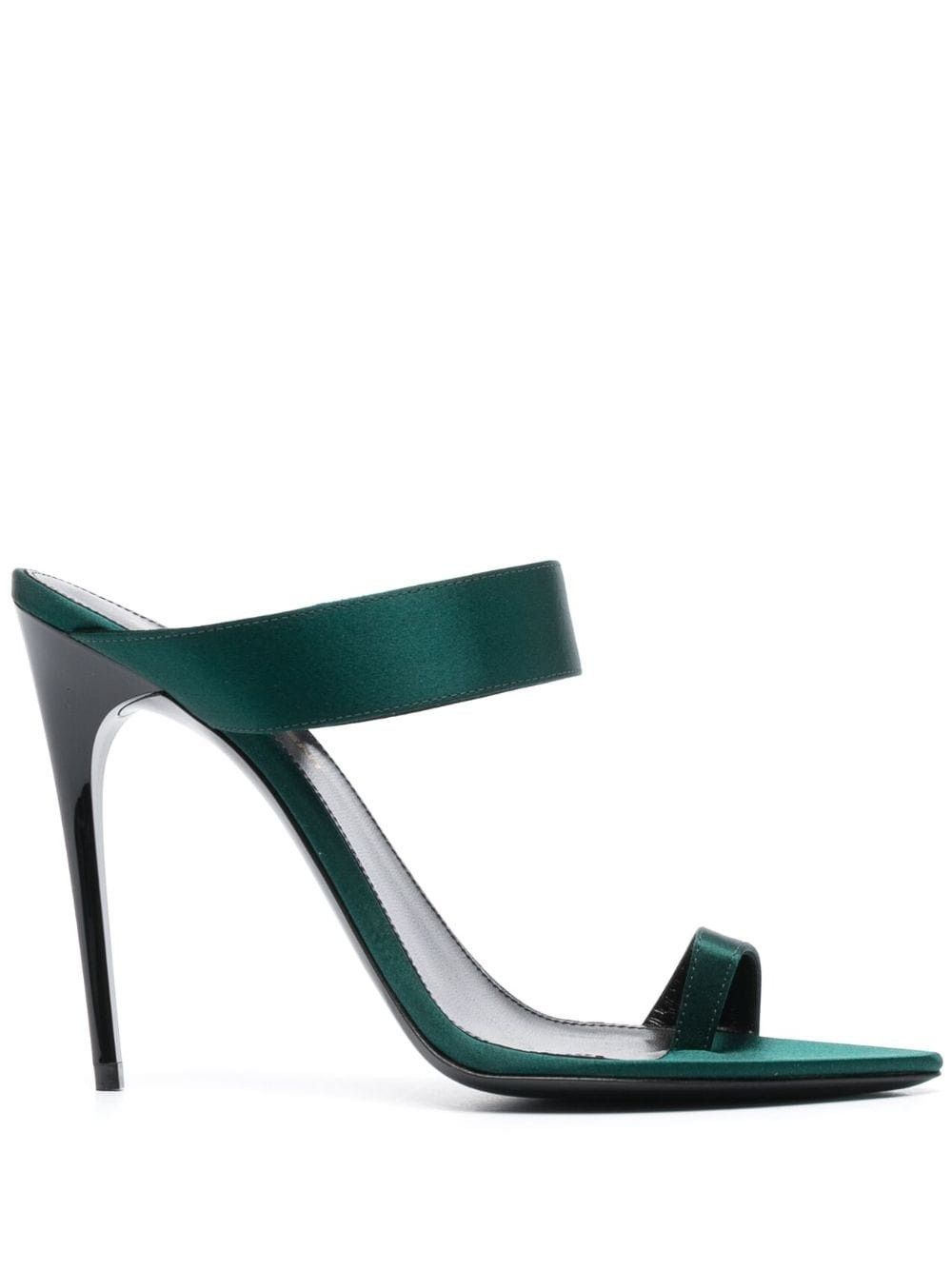 Saint Laurent Paris Martha mules 115mm in crepe satin Size US 8 / IT 38 - 1 Thumbnail