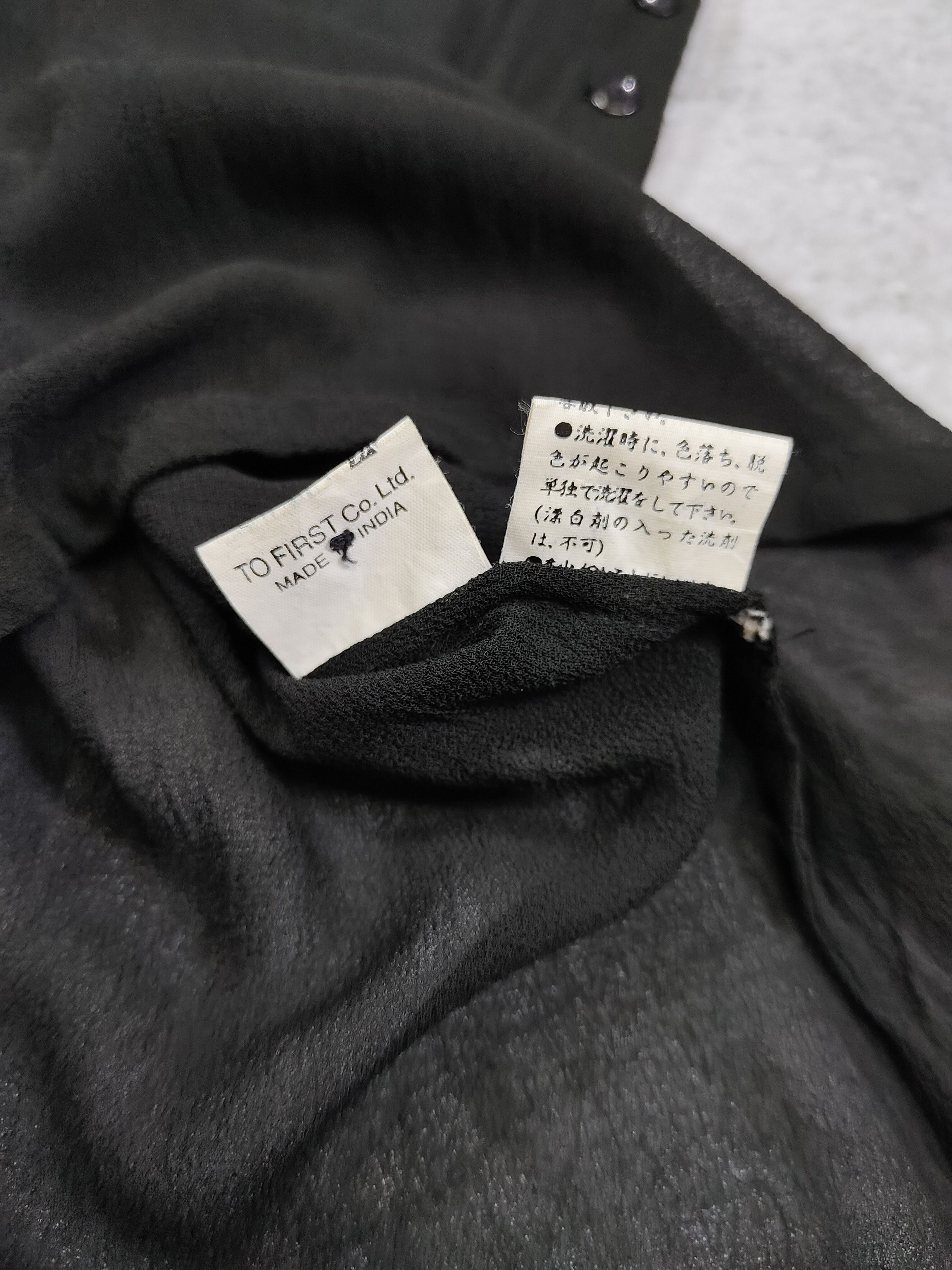 Japanese Brand 2000s JANIS-J🇯🇵Sheer Rayon Side Button Minimalist Layering Size M / US 6-8 / IT 42-44 - 10 Thumbnail