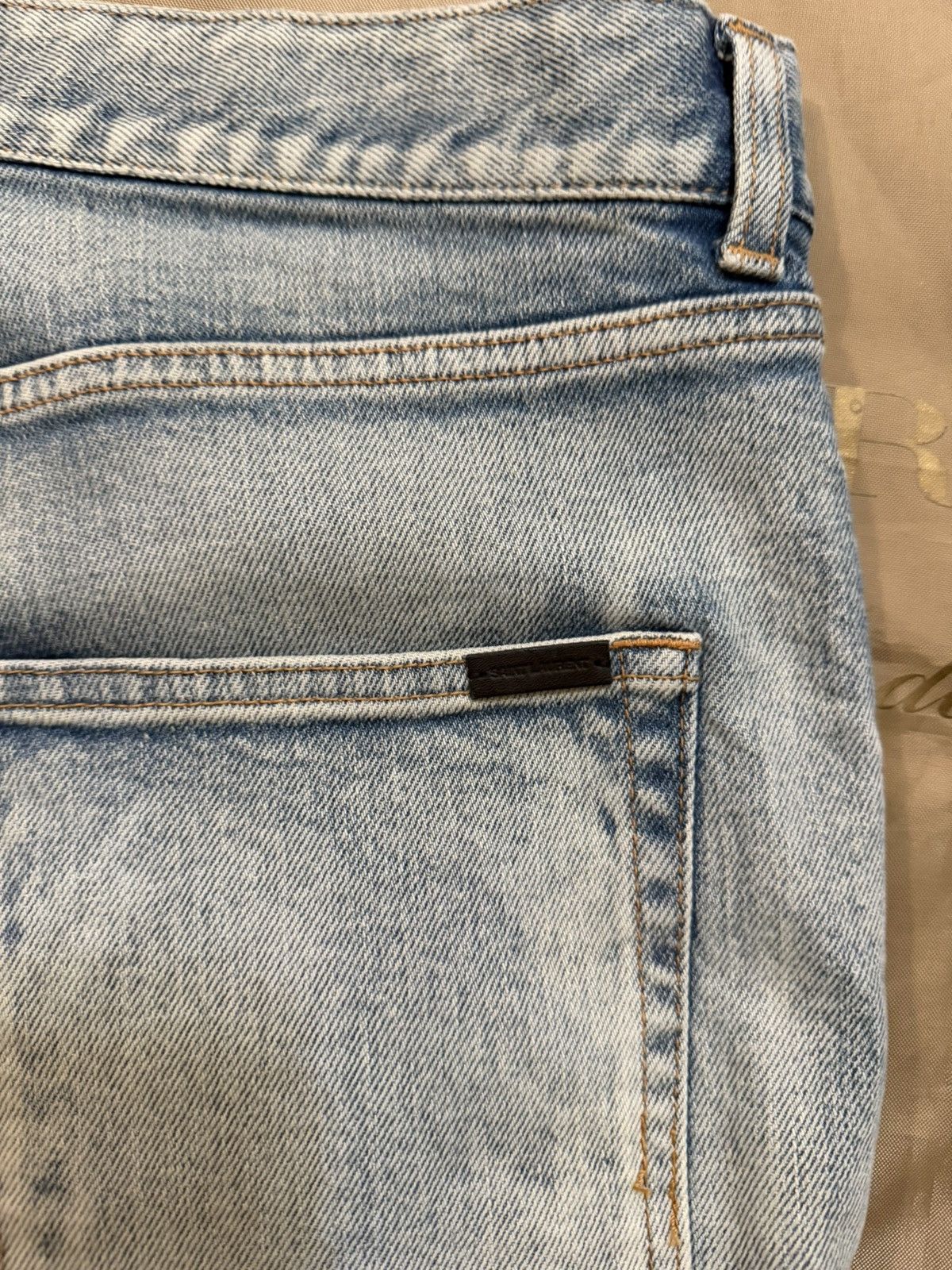 Saint Laurent Paris Saint Laurent D02 Blue Faded Denim size 34 Size US 34 / EU 50 - 11 Thumbnail
