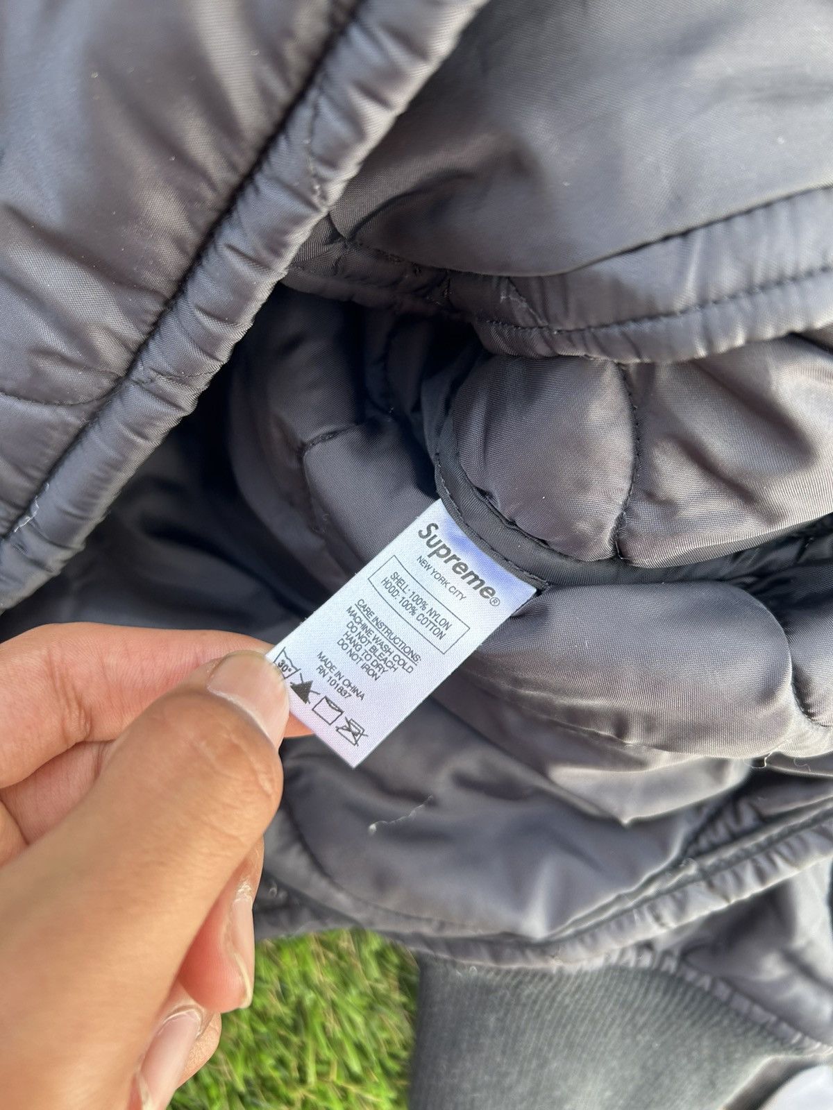Supreme Supreme FW17 Quilted Liner Pledge Allegiance Hooded Jacket Size US M / EU 48-50 / 2 - 4 Thumbnail