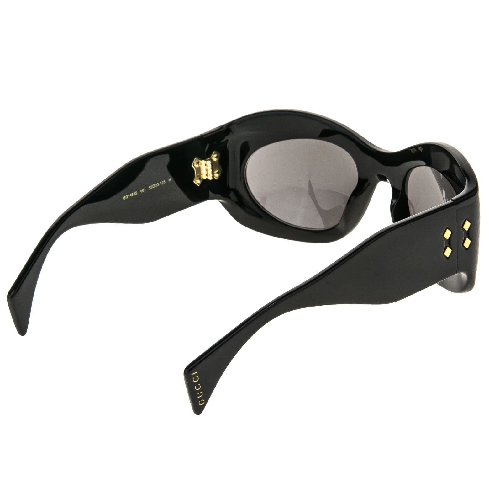 Gucci GUCCI 1463 Black Bold Oversized Mask Gg1463S 001 Sunglasses Size ONE SIZE - 6 Thumbnail