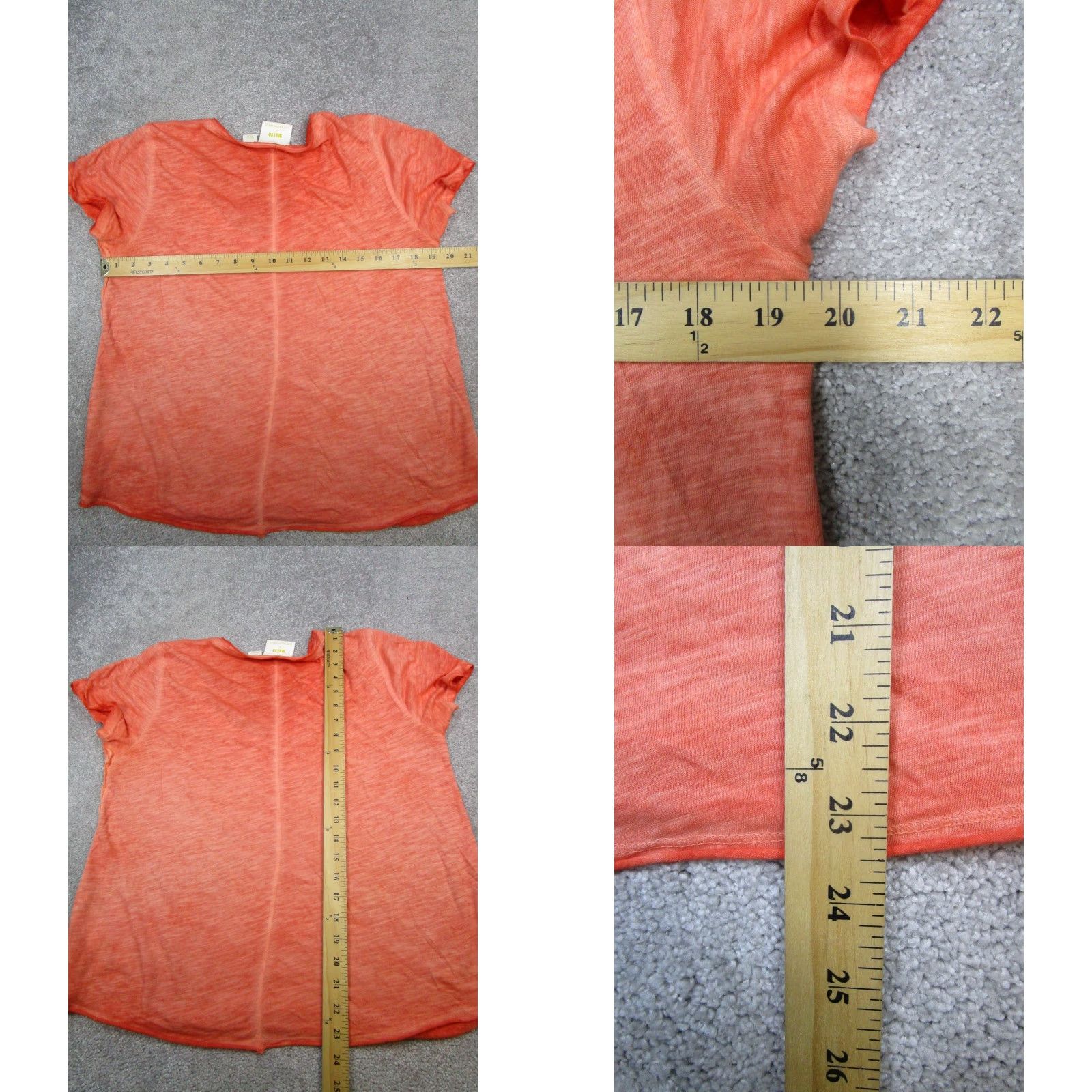Vintage Maeve Shirt Womens Small Orange Cotton Pullover Size S / US 4 / IT 40 - 8 Thumbnail