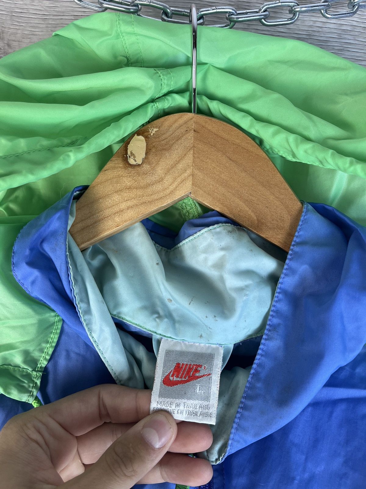Nike Vintage men's jacket Nike size L made in Thailand y2k 1990s Size US L / EU 52-54 / 3 - 10 Thumbnail