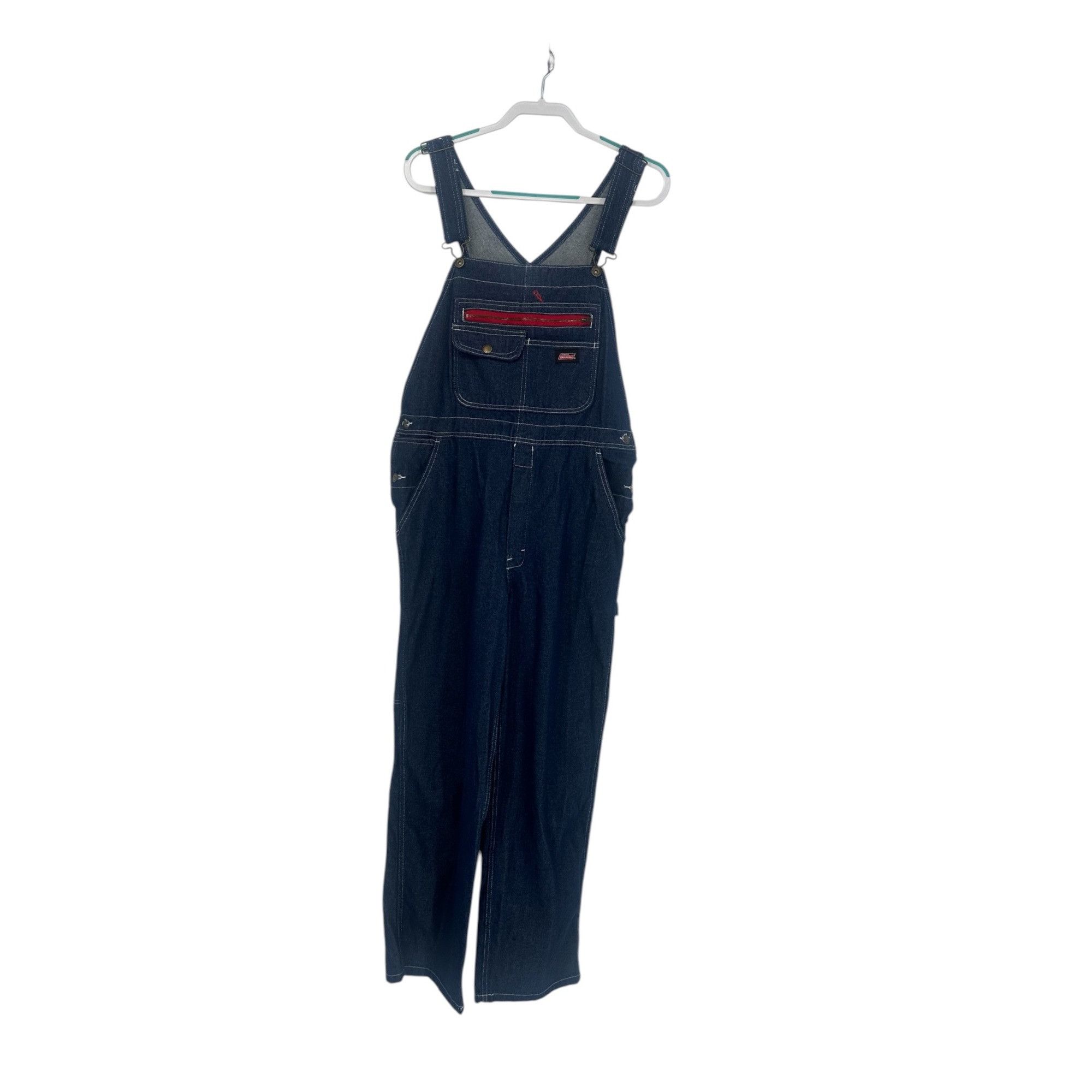 Other Dickies Unisex Denim Bib Carpenter Overalls Small Blue Wide Size 34" / US 12 / IT 48 - 1 Thumbnail