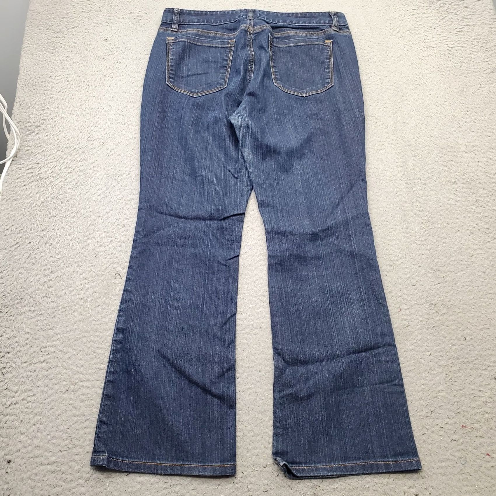 Loft LOFT Jeans Womens Petites 10P Blue Denim Stretch Bootcut 5-Pocket Button Closure Casual Streetwear Mens/ Womens Size 32" / US 10 / IT 46 - 2 Thumbnail