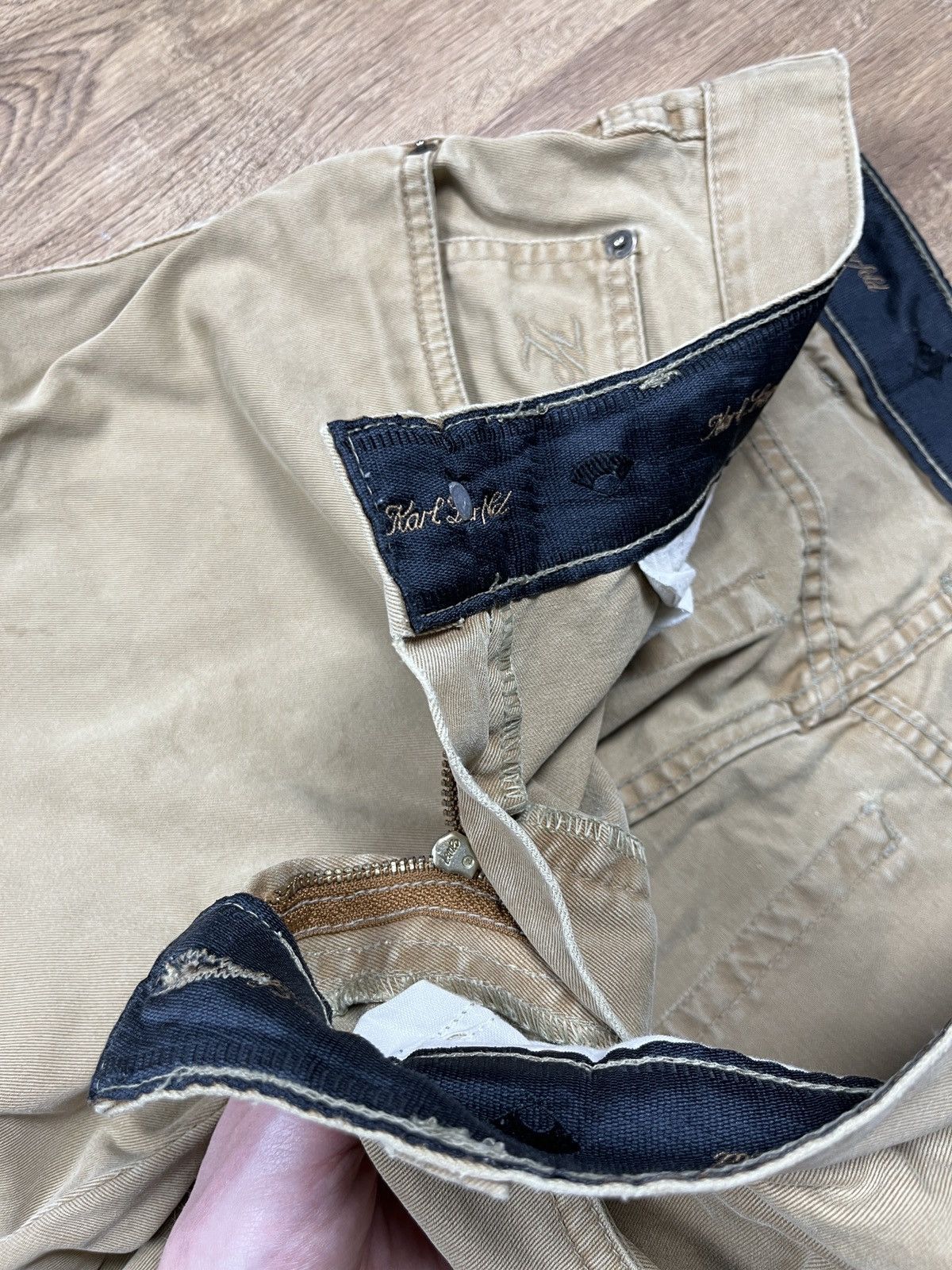 Karl Lagerfeld × Vintage ➕ vintage 90s Karl Lagerfeld archive chino pants lampo zip Size US 32 / EU 48 - 6 Thumbnail
