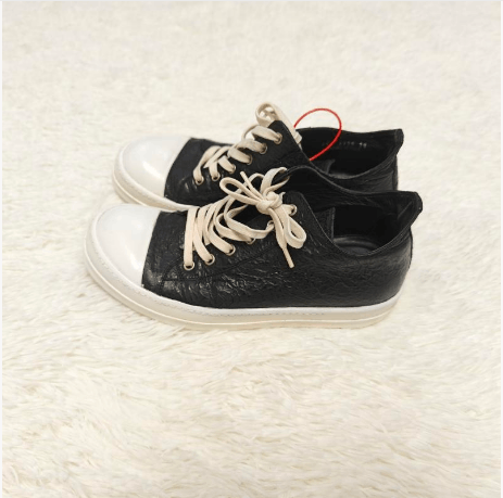 Rick Owens Drkshdw Rick Owens DRKSHDW Black Low Sneakers Size 39 Size US 6 / EU 39 - 6 Thumbnail