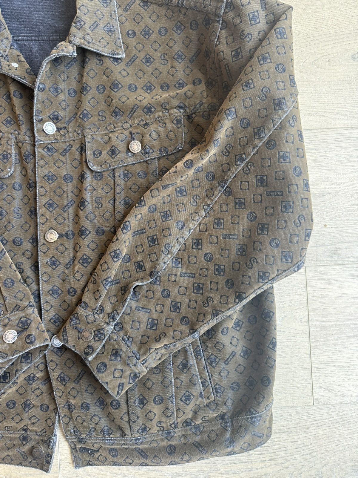 Supreme Supreme Denim Flocked Jacket Size US L / EU 52-54 / 3 - 4 Thumbnail