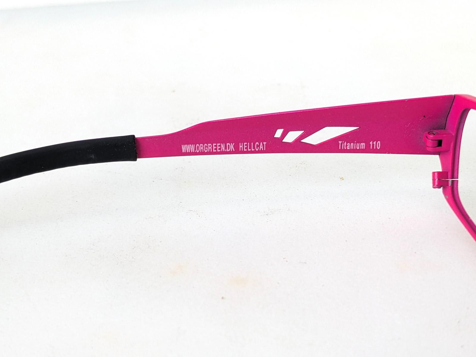Other Orgreen Japan Hellcat Women Eyeglasses Pink Rectangular Size ONE SIZE - 6 Thumbnail