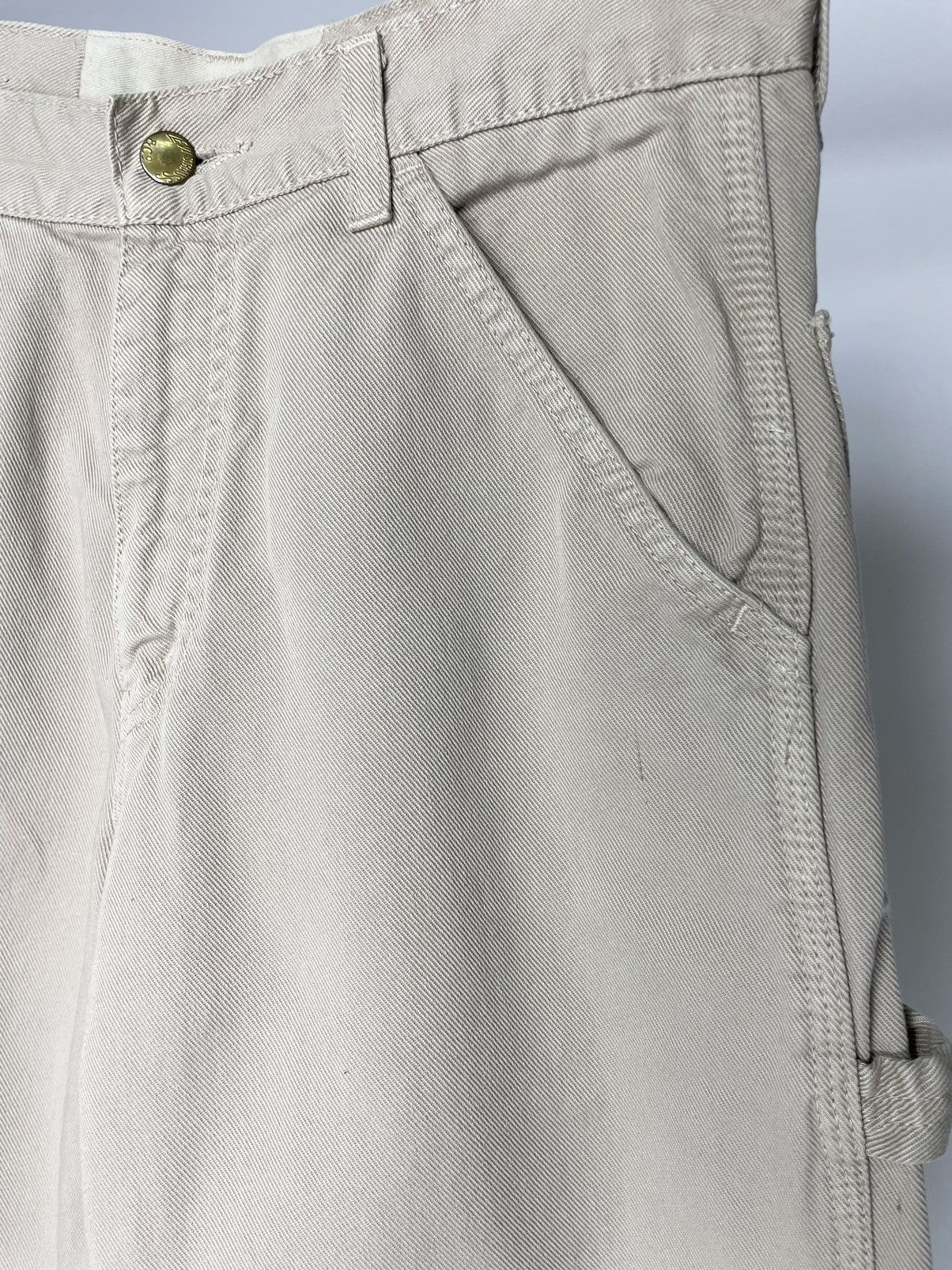 Levi's Vintage Clothing Levi’s 673 90s Vintage Beige Work Wear Carpenter Pants Jeans Size US 32 / EU 48 - 10 Thumbnail