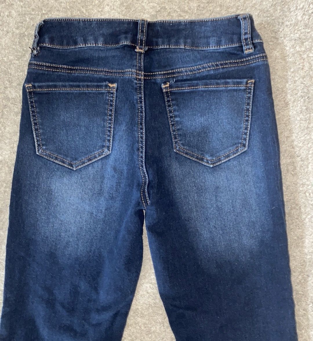 Vintage Retro, Blue Spice, Dark Wash, Flare Leg, Denim Jeans Size 28" / US 6 / IT 42 - 5 Thumbnail