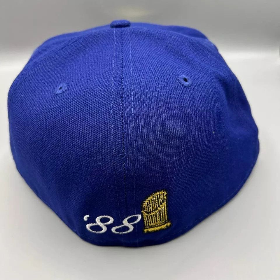 New Era Los Angeles LA Dodgers Hat Men 7 3/4 World Series Fitted Cap Size ONE SIZE - 7 Thumbnail