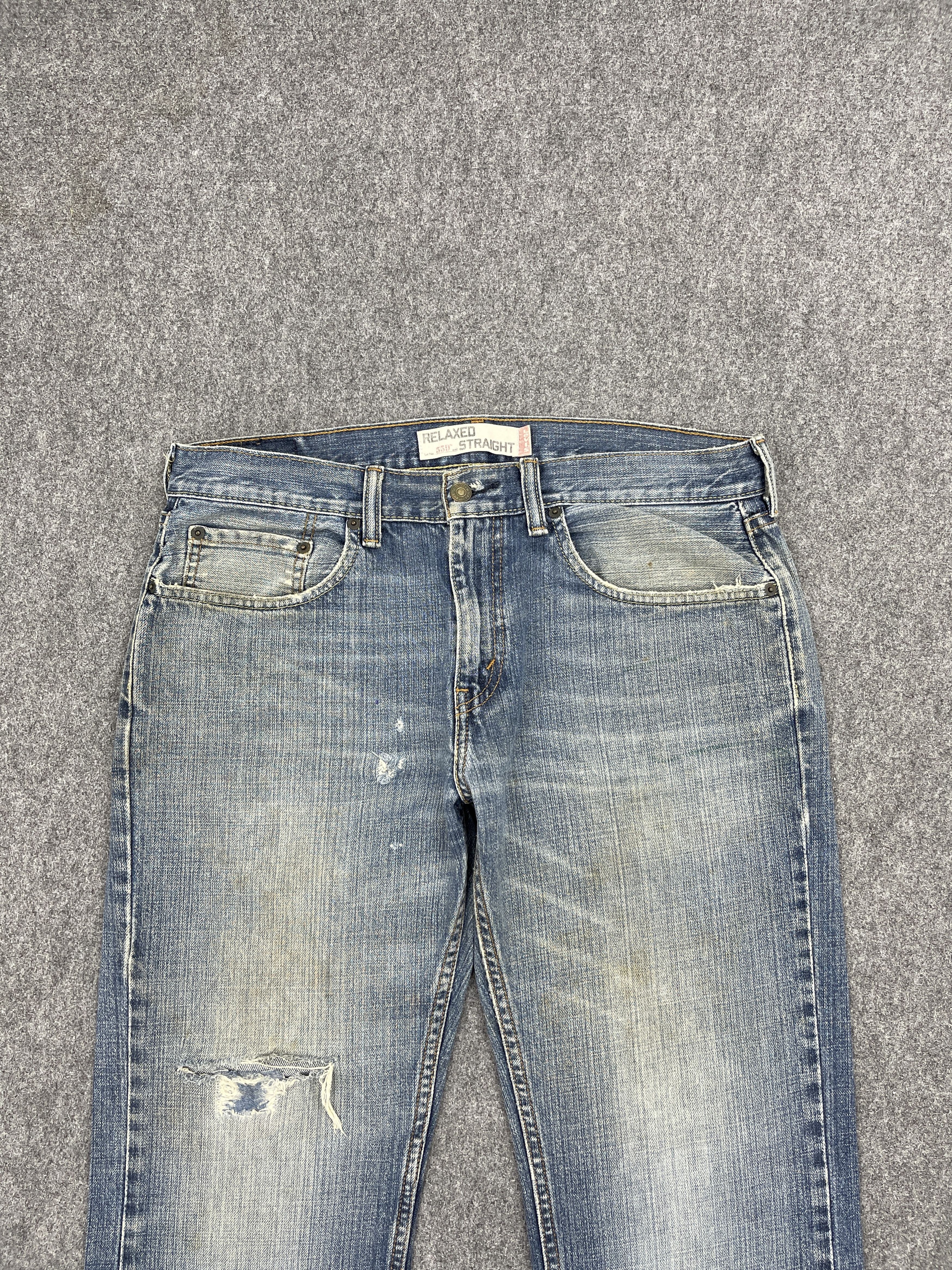 Levi's Distressed Vintage Levis 559 Loose Straight Denim DP2503 Size US 34 / EU 50 - 2 Thumbnail