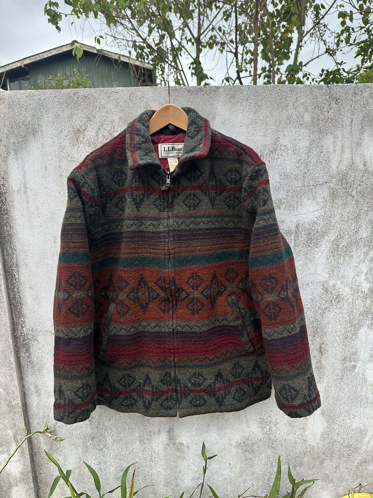 L.L. Bean × Vintage Vintage 80s LL bean wool native jacket | Grailed