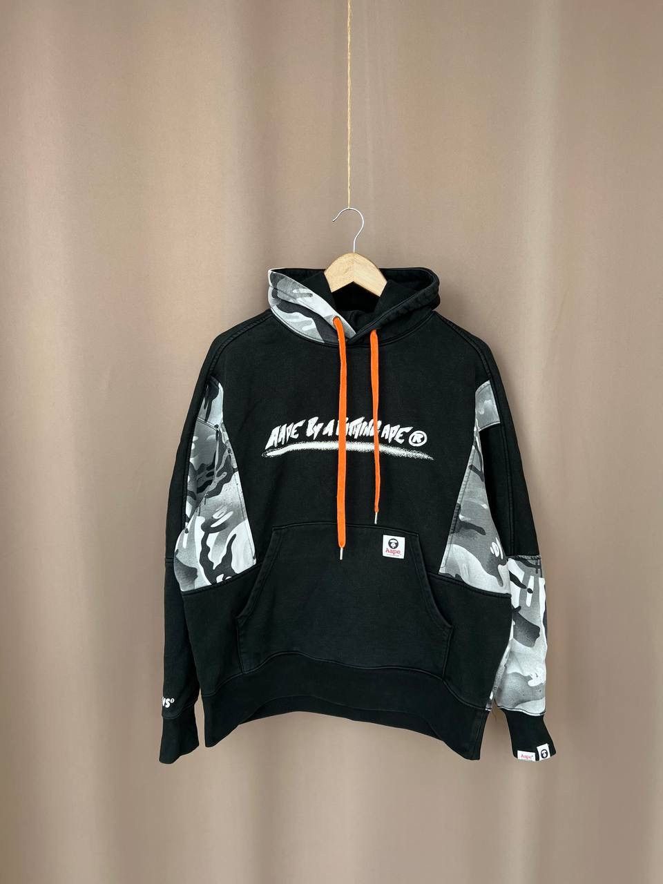 Aape Aape By A Bathing Ape Logo-Print Drawstring Hoodie Size M Size US M / EU 48-50 / 2 - 1 Thumbnail