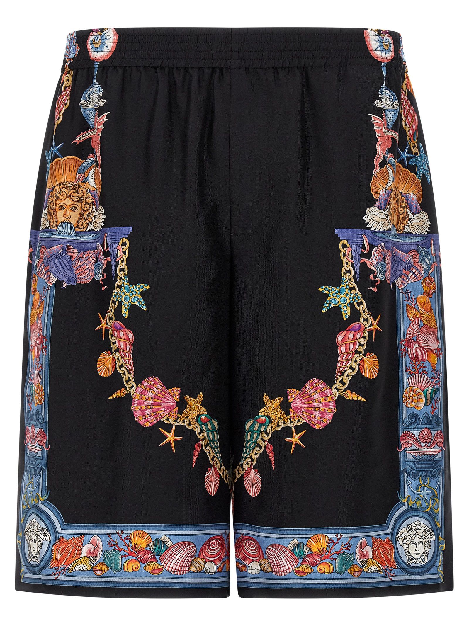'Coral Theatre' Print Bermuda Shorts