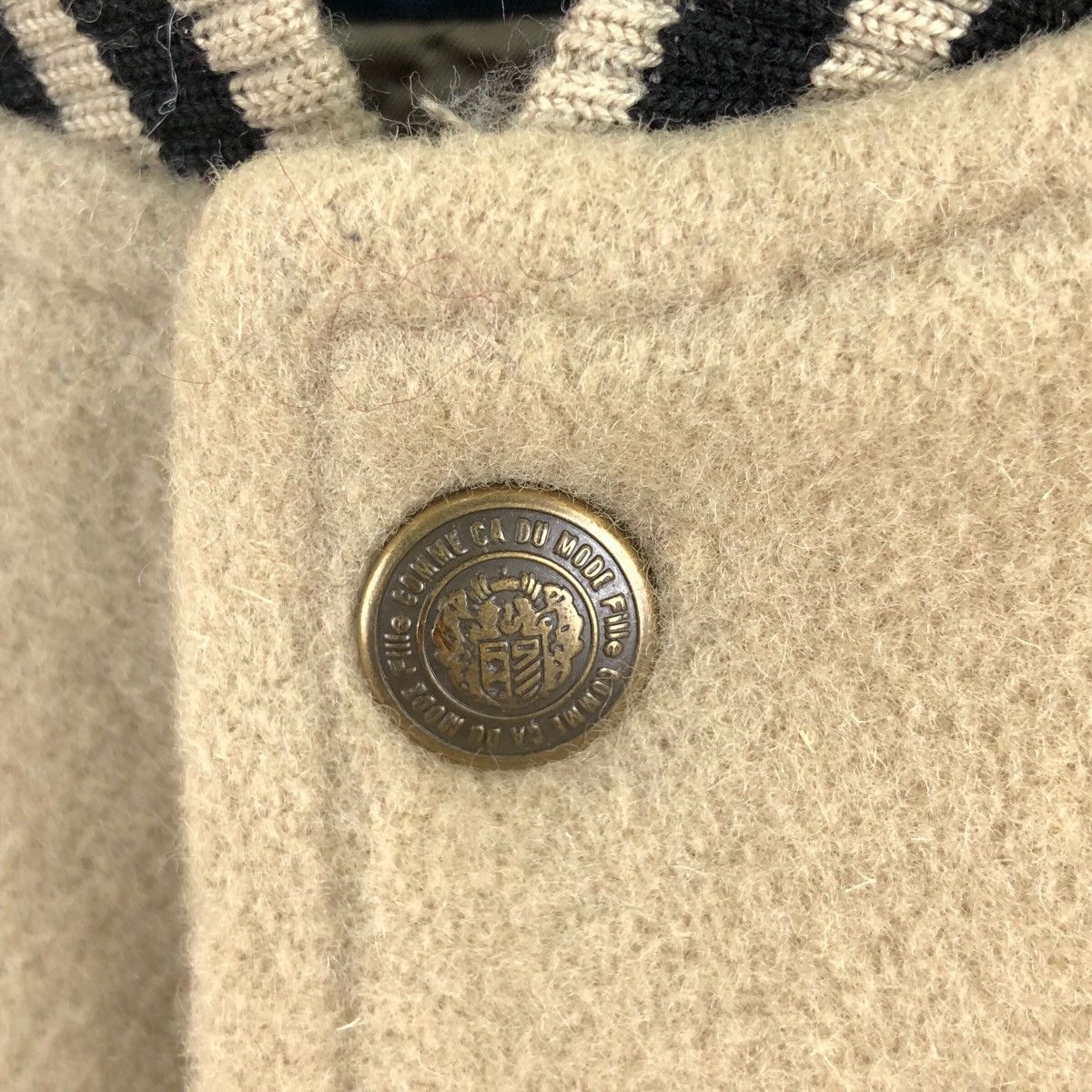 Japanese Brand × Vintage Vintage 90s COMME CA DU MODE Varsity Jacket Big Logo Size M / US 6-8 / IT 42-44 - 4 Thumbnail