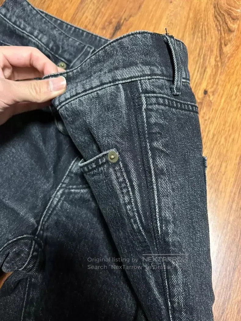 Saint Laurent Paris YSL SLP D02 Distressed Denim Jeans. Size US 30 / EU 46 - 6 Thumbnail