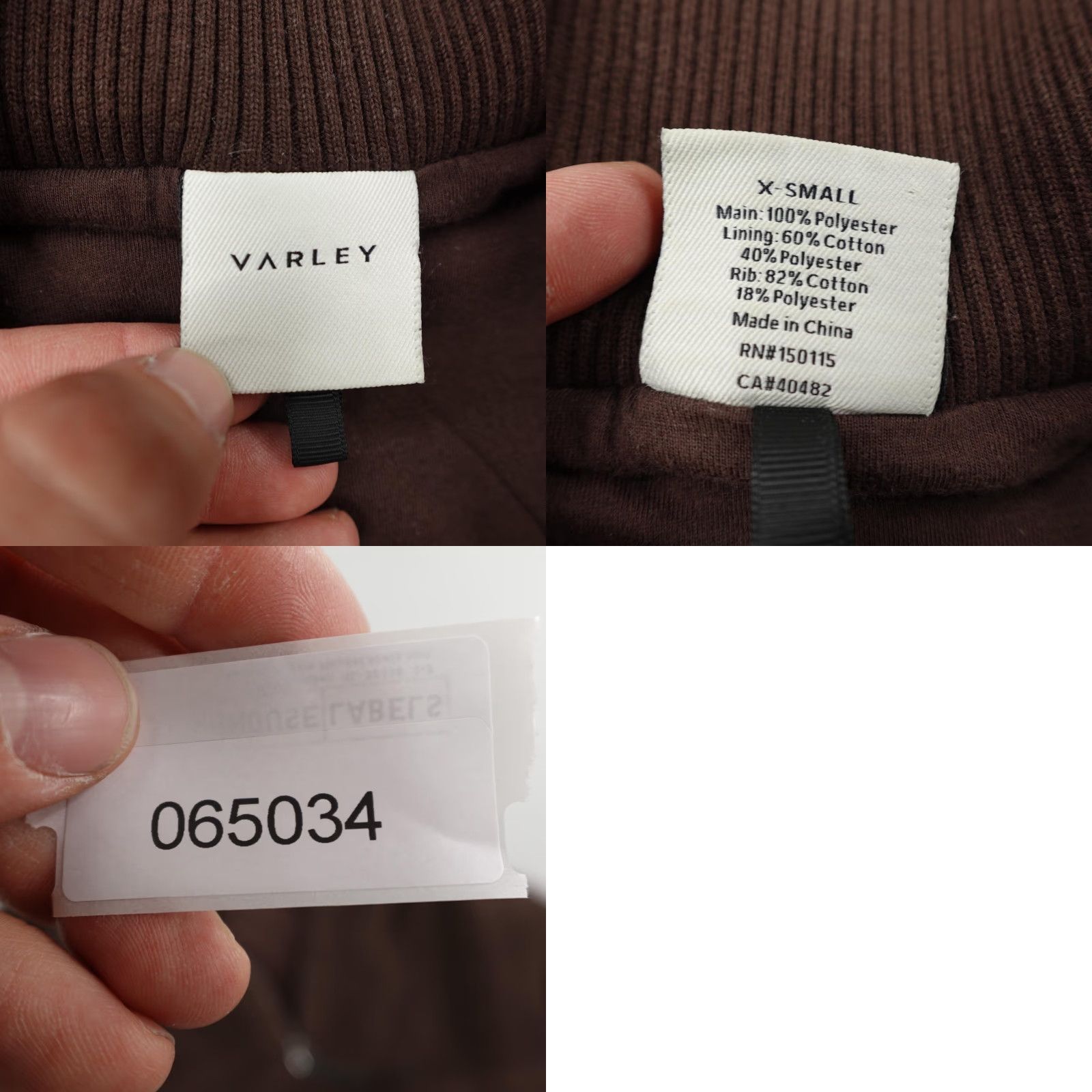 Varley Varley Jacket Womens XS Brown Stratton Sherpa Fleece 1/4 Zip Pullover Cozy Coat Size XS / US 0-2 / IT 36-38 - 8 Thumbnail