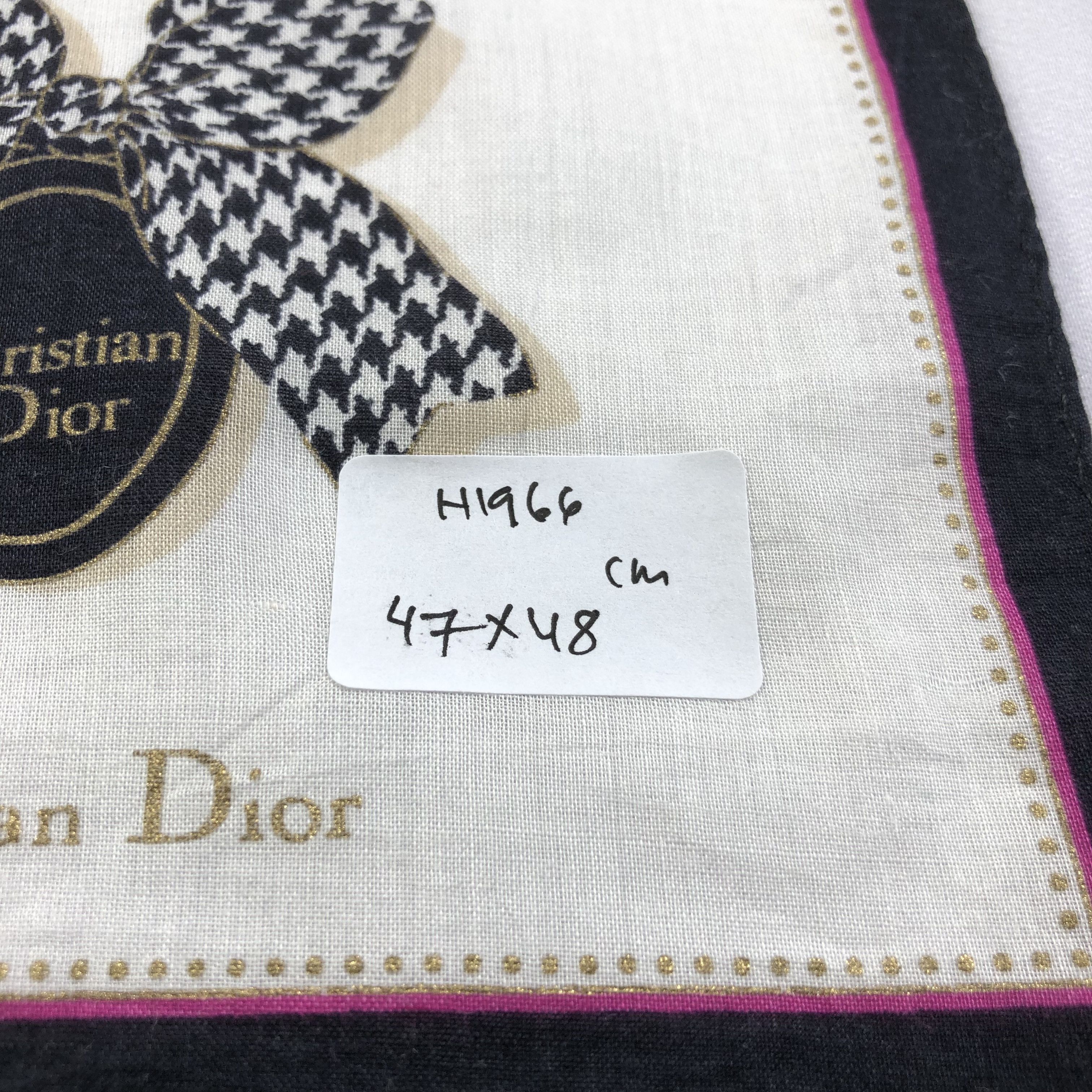 Christian Dior Monsieur Christian Dior Handkerchief Neckerchief Bandana H1966 Size ONE SIZE - 6 Thumbnail