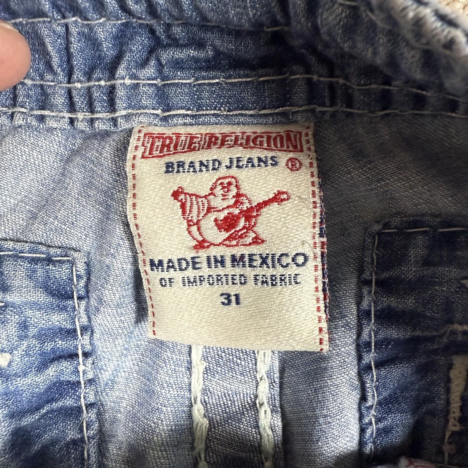 True Religion Y2K True Religion Denim Cargo Shorts Size 31 Size US 31 - 6 Thumbnail