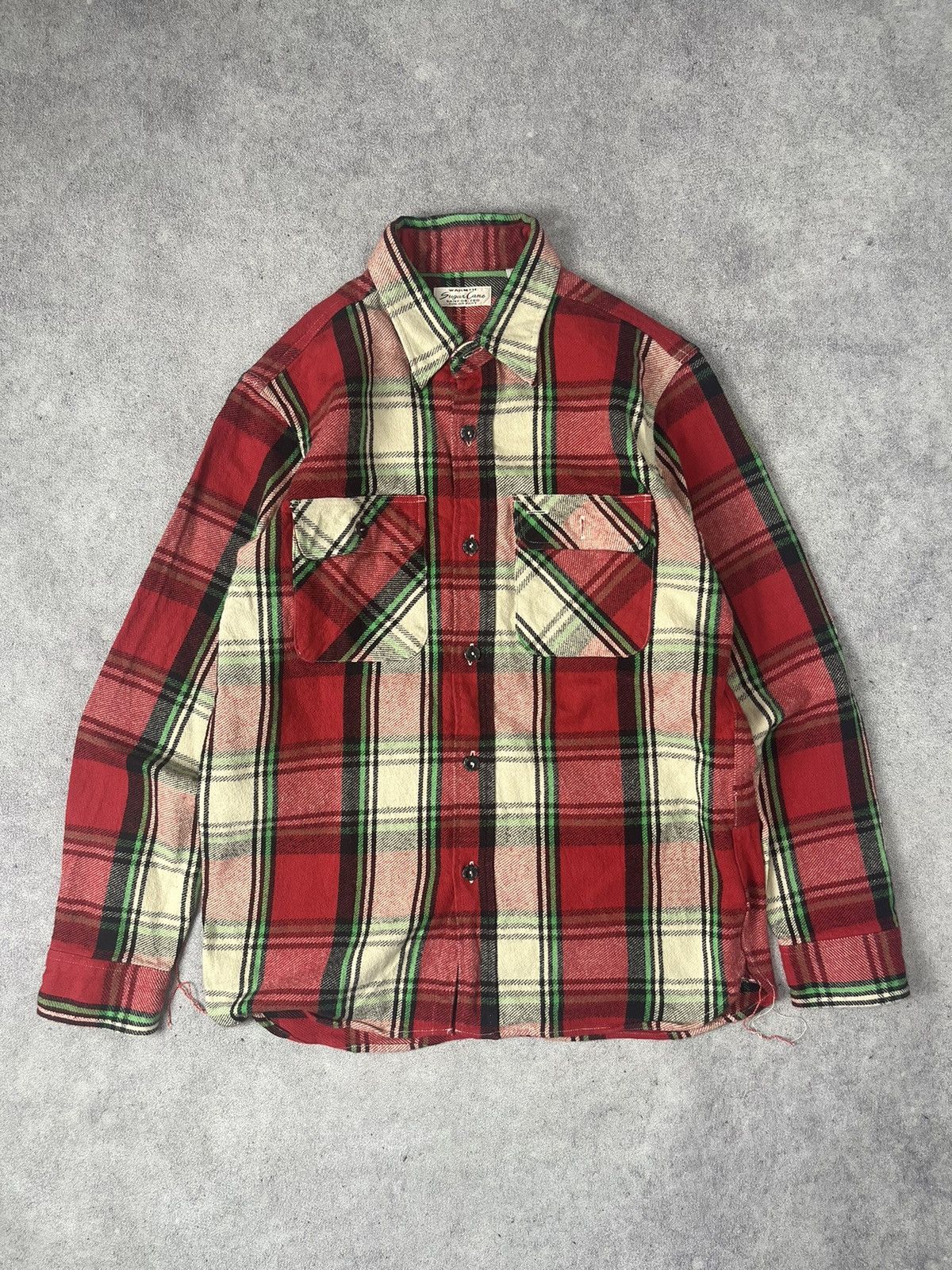 Japanese Brand × Sugar Cane Sugarcane warmth sanforized colorfast heavy flannel shir Size US M / EU 48-50 / 2 - 1 Thumbnail