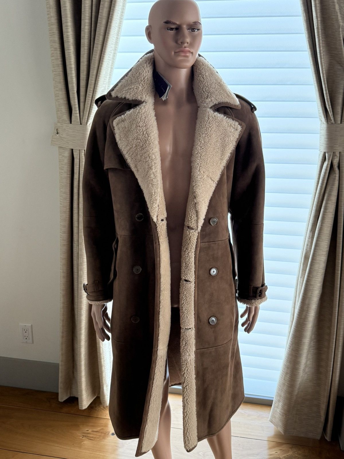 Ralph Lauren Purple Label NWT Ralph Lauren Shearling Trench Coat Sold Out Size M Size US M / EU 48-50 / 2 - 3 Thumbnail