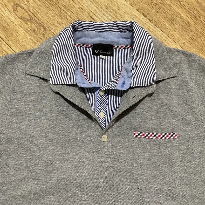 If Six Was Nine × Japanese Brand × Le Grande Bleu (L.G.B.) 2000s TKmixpice Layered Vkei Lgb Gothic Y2K Punk Polo Shirt Size US M / EU 48-50 / 2 - 4 Thumbnail