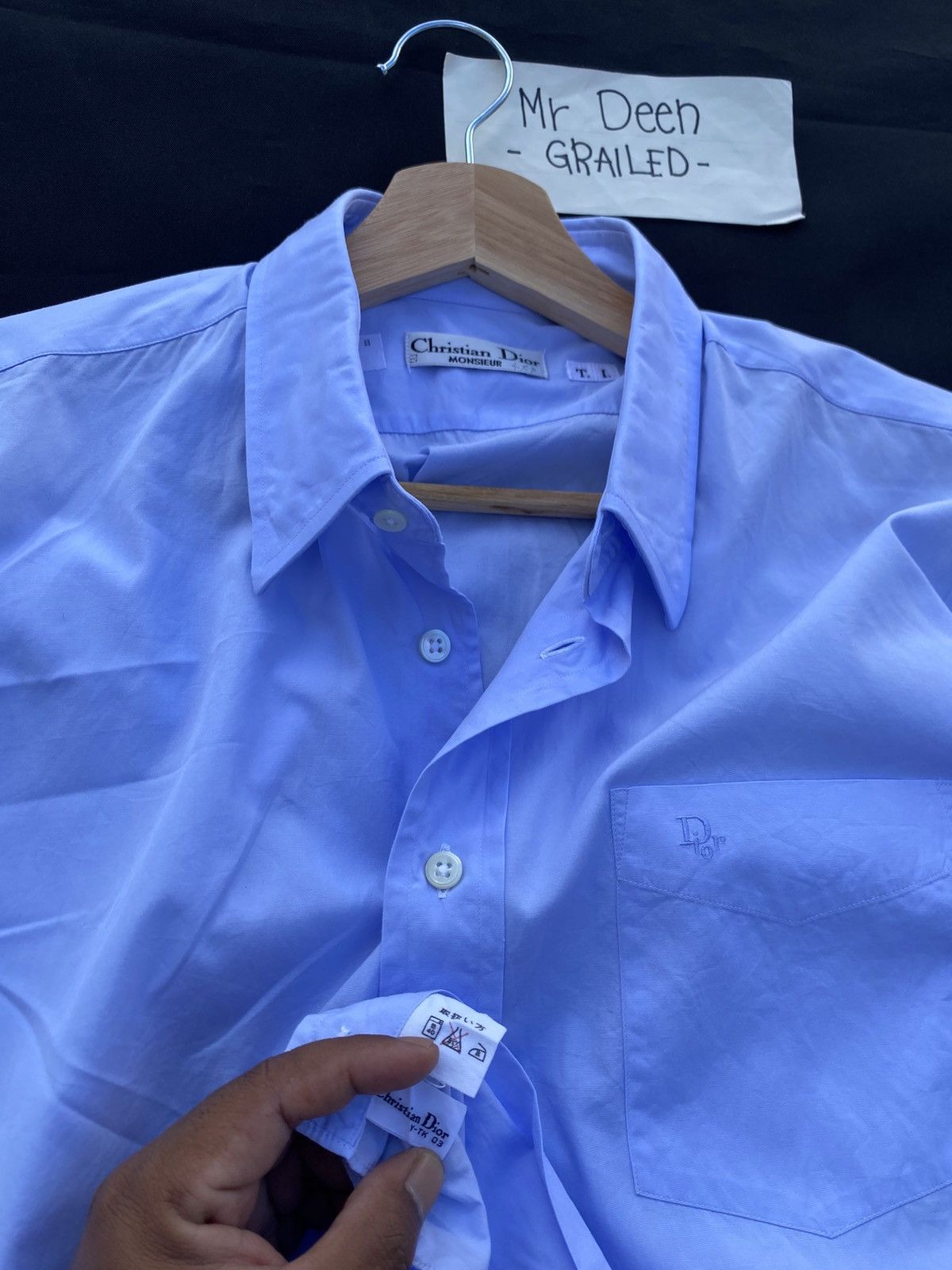 Christian Dior Monsieur Rare Vintage 90s Christian Dior Longsleeve Buttons Shirt Size US L / EU 52-54 / 3 - 14 Thumbnail