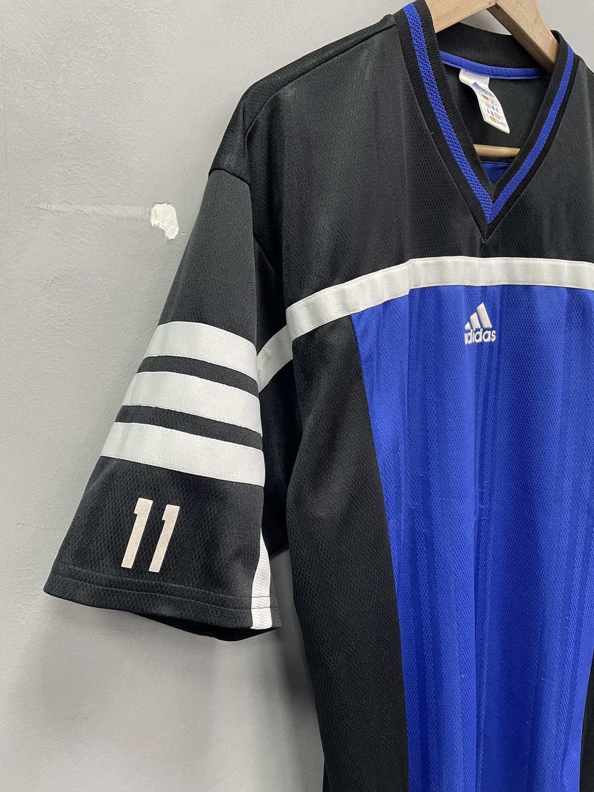 Adidas Adidas Vintage T-Shirt Blue west germany Y2K style Soccer Size US L / EU 52-54 / 3 - 3 Thumbnail