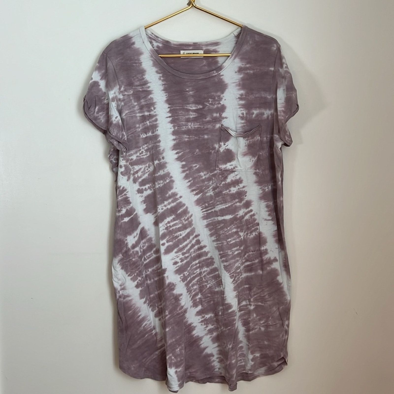 Lucky Brand Lucky Brand Pocket Tee Dress in Twilight Mauve Size M / US 6-8 / IT 42-44 - 5 Thumbnail